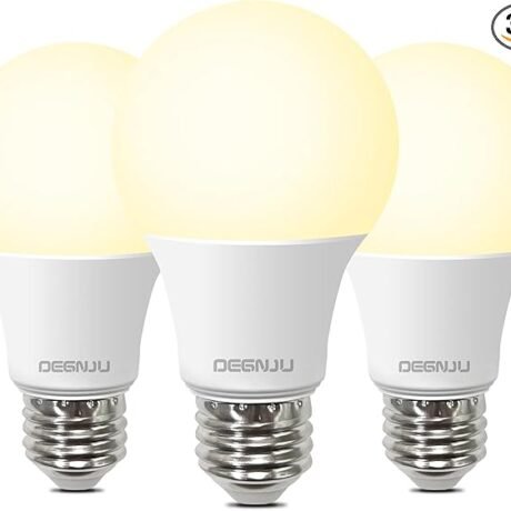 A19 LED Light Bulbs, 60 Watt Equivalent LED Bulbs, Soft White 2700K, 800 Lumens, E26 Standard Base, Non-Dimmable, 8.5W Warm White LED Bulbs for Bedroom Living Room, 3 Pack